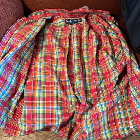 Ralph Lauren classic fit men’s casual button up shirt size large - Picture 5 of 6